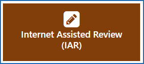 The IAR button on the eRA Commons landing page.