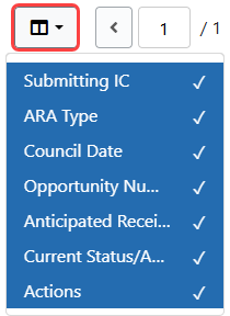 Expanded Column Picker