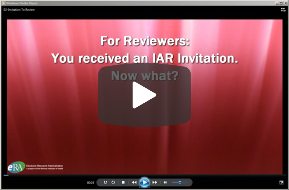 For Reviewers: You Received an IAR Invitation. Now What? 