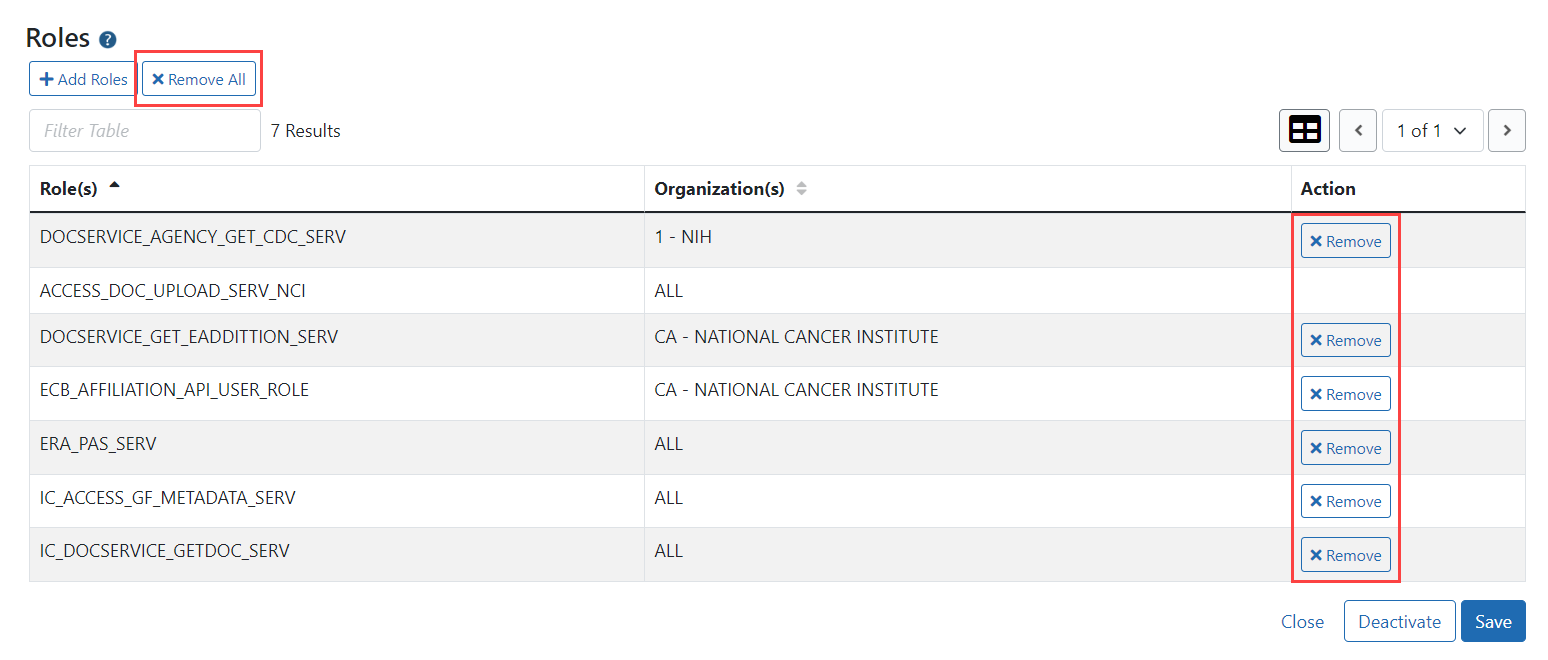 Roles Section on the Create Accounts Screen for Agency Users