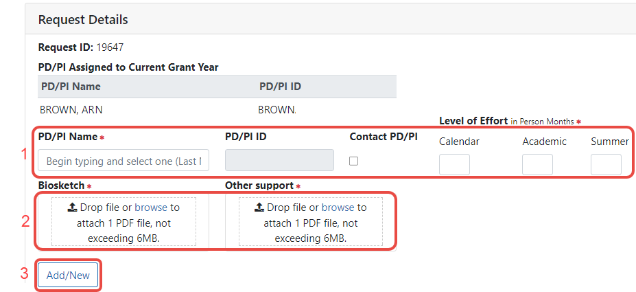 Confirm replacement of PD/PI