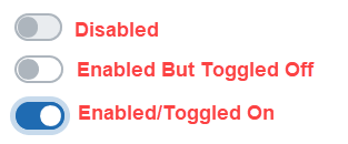 Possible Toggle States Possible Toggle States