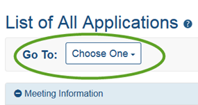 Global Navigation drop down