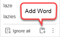Additional action options from the list of suggestions