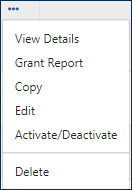 Action menu