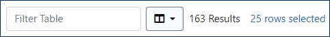 selected row count