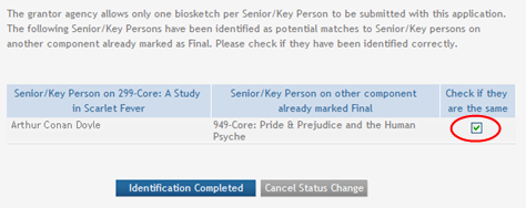 The 'Check if they are the same' checkbox is shown checked