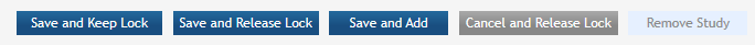 Save and Cancel buttons for the Study Record