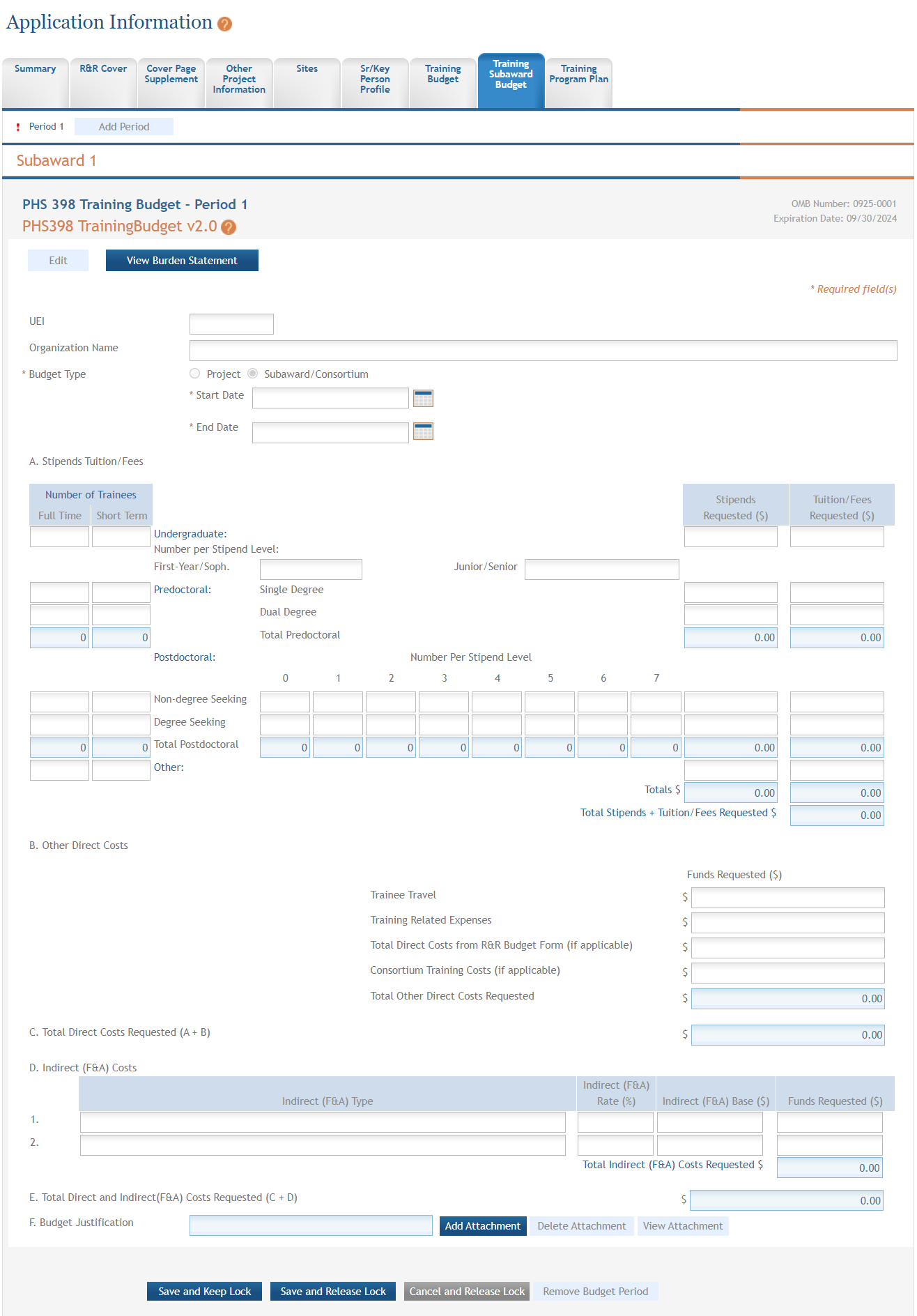 Subaward 1 for editing