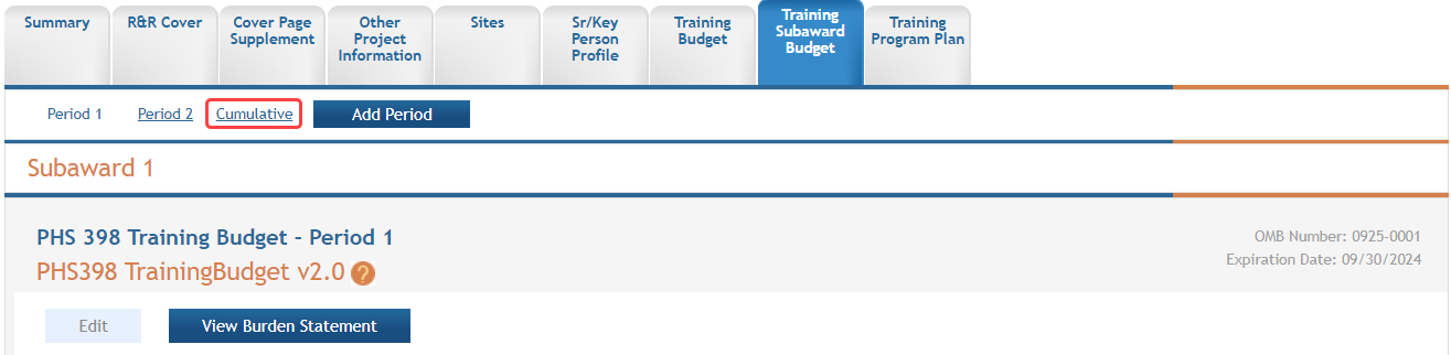 Sample cumulative link