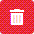 Red trash can icon