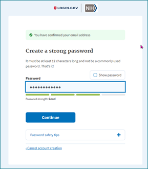 Creating a Login.gov Account