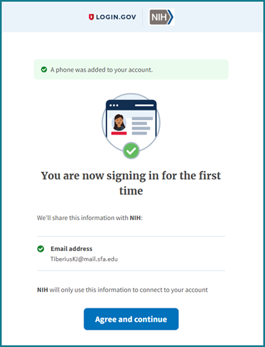 Login.gov First Sign In Screen Login.gov First Sign In Screen