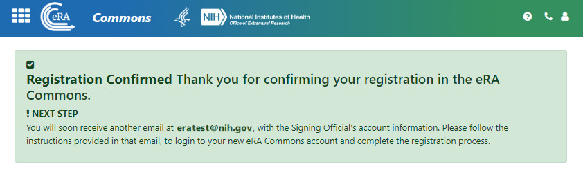 Registration Confirmed message after clicking link in Registration Approval email. Registration Confirmed message after clicking link in Registration Approval email.
