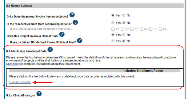 Inclusion link in G.4.b