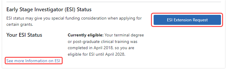 ESI Still Eligible Status