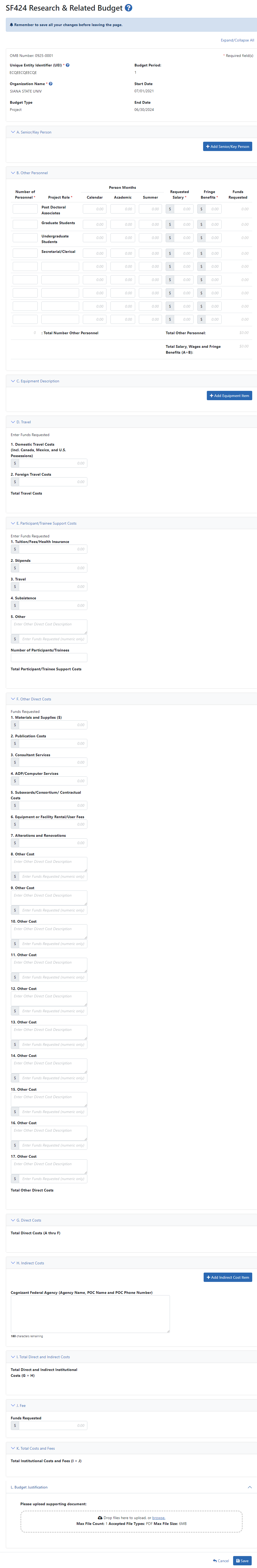 sf 424 budget form nih