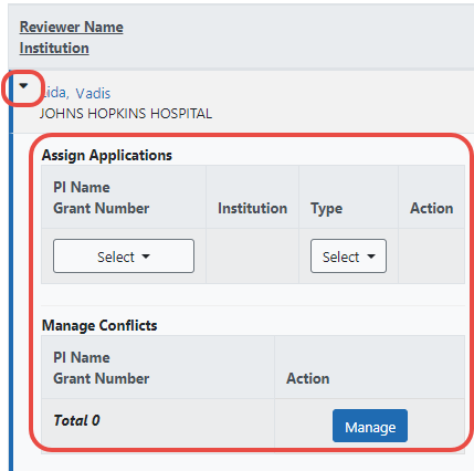 Click the Triangle At Start of Row to Show Hidden Columns Below