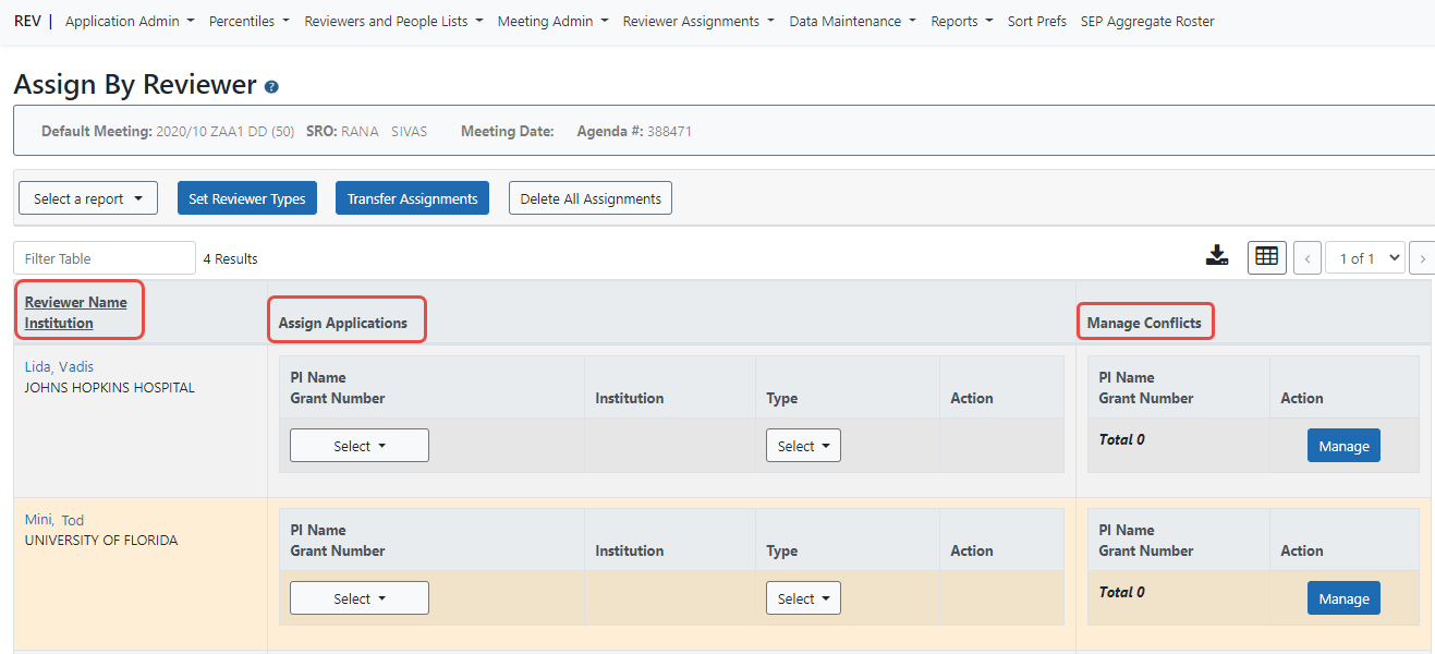 Full Screen Showing All Columns
