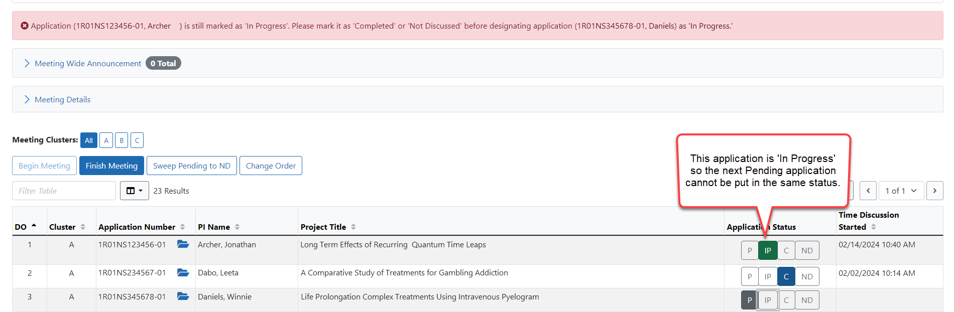 Duplicate IP status error.
