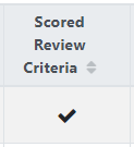 Scored Review Criteria checkmark