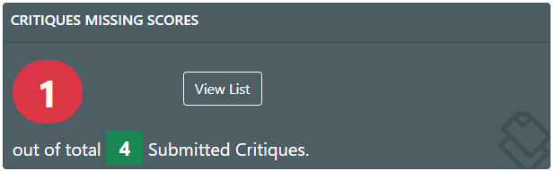 CRITIQUES MISSING SCORES Tile
