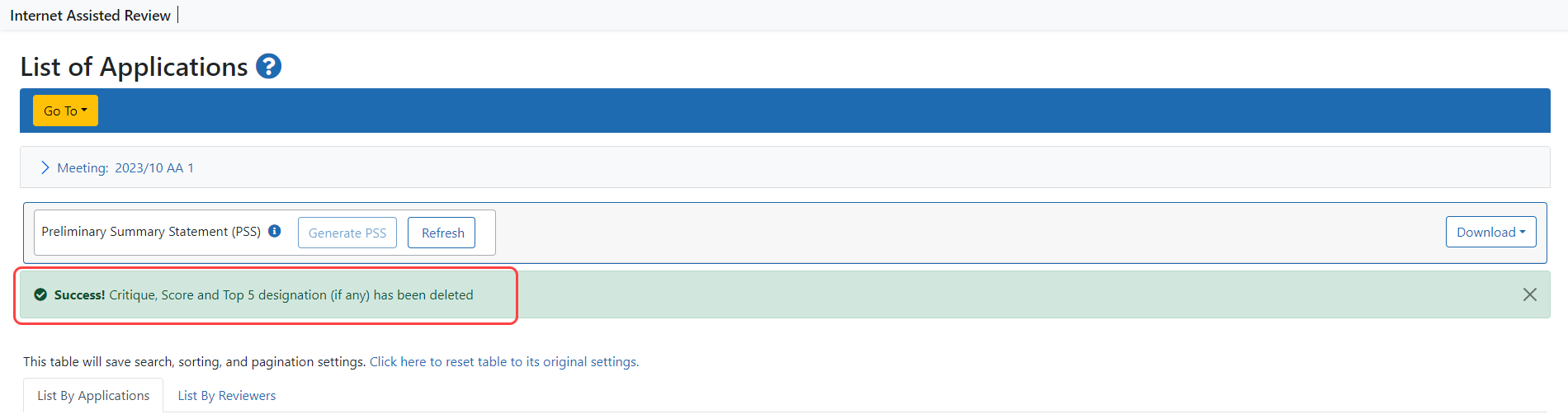 Deletion Completed Successfully
