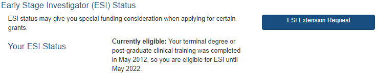 ESI Still Eligible Status