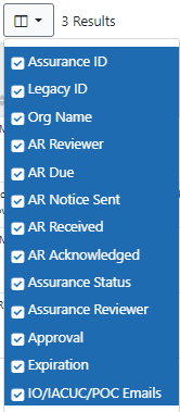 Expanded Column Picker