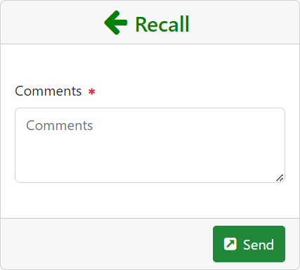 Recall pane