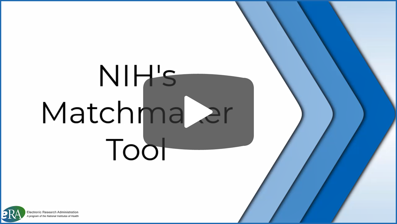 NIH's Matchmaker Tool