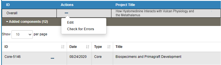 Figure 4: Actions on the RPPR (click image to see full size)