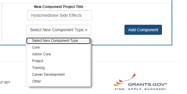 Figure 3: Adding a New Component (click image to see full size)