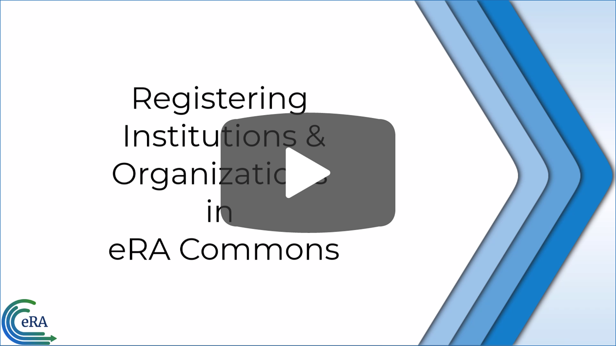how to register an institution video still