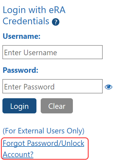 Forgot Password link
