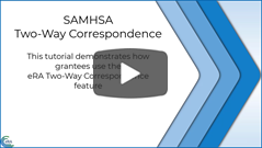Video: SAMHSA Two-Way Correspondence